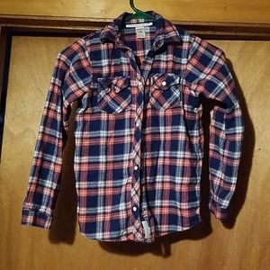 Girls plaid flannel